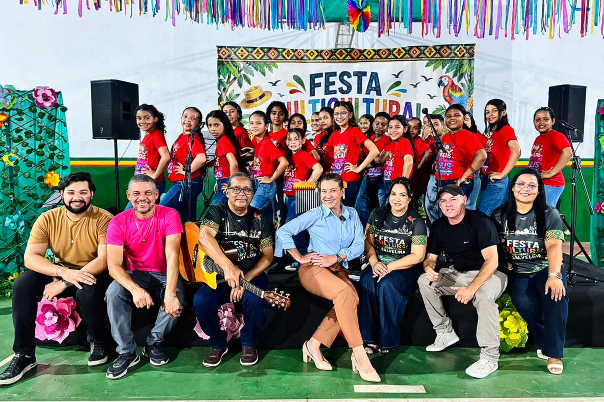 Prefeita Flávia Moretti prestigia Festa Multicultural e celebra cultura mato-grossense na EMEB Salvelina Ferreira