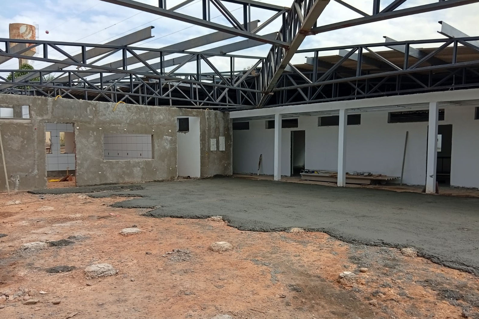 Obras de reforma e ampliação do CMEI Eleuza Maria avançam no Parque do Lago
