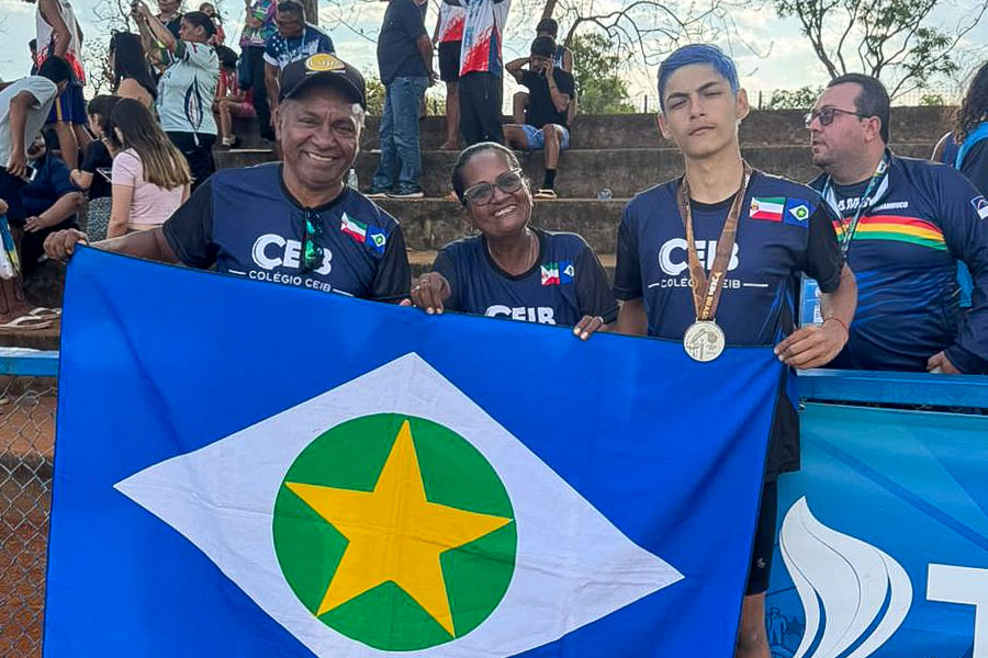 Atleta de Várzea Grande conquista prata nos Jogos Escolares Brasileiros
