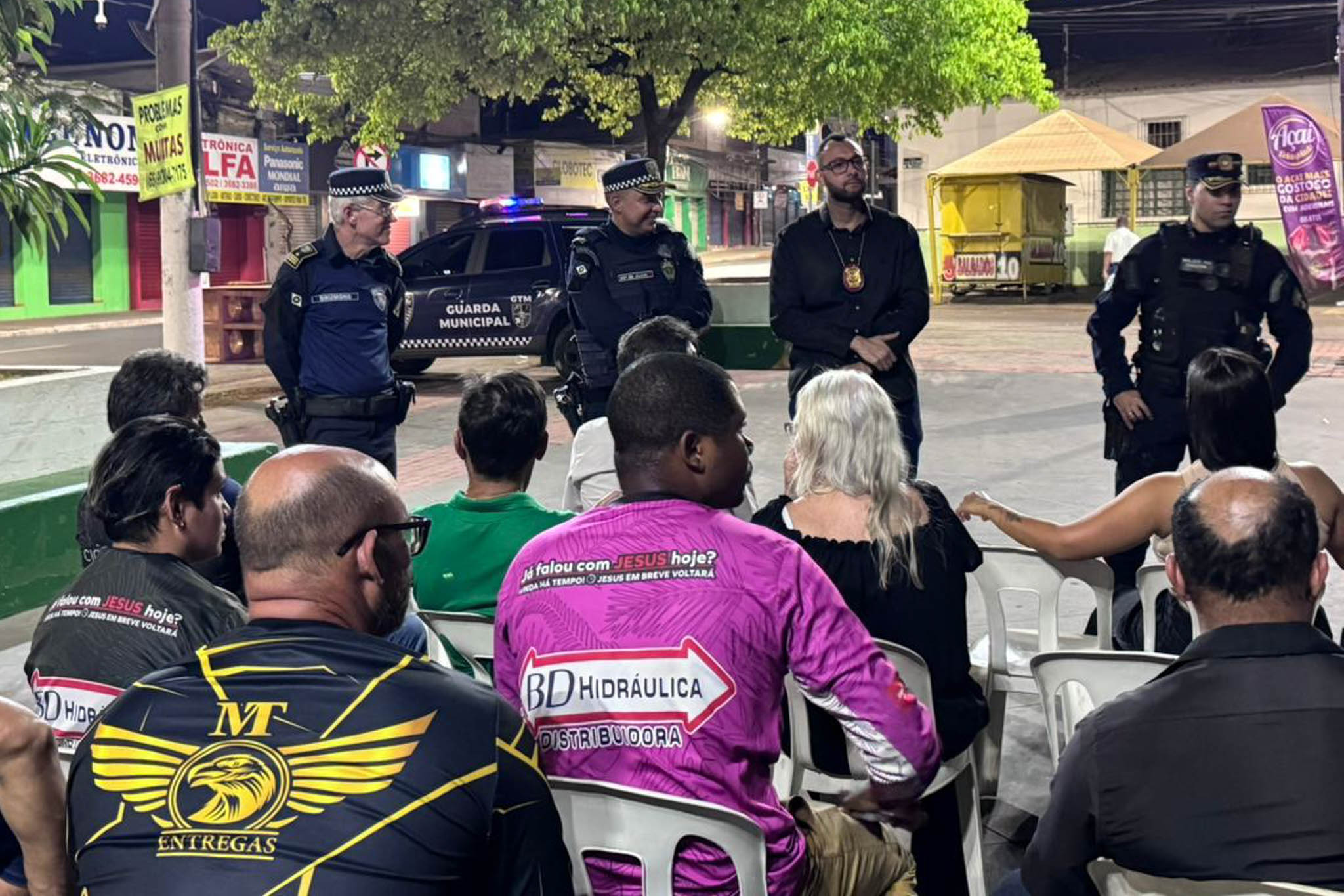 Forças de segurança e comerciantes unem estratégias para reforçar proteção no Centro de Várzea Grande