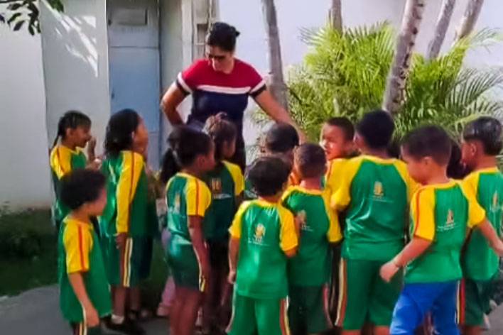 Dia da Árvore é celebrado com atividade sensorial em escola municipal