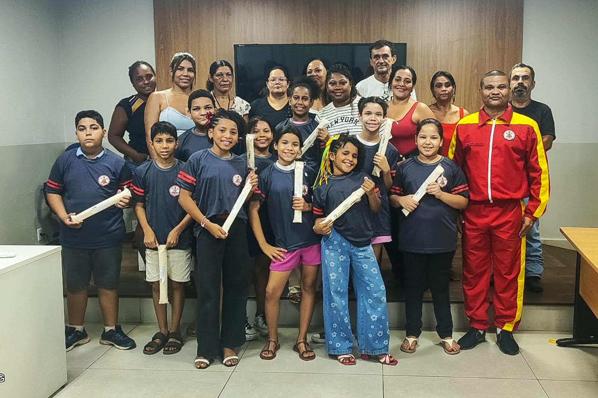 Alunos da rede municipal iniciam projeto musical em parceria com o Corpo de Bombeiros