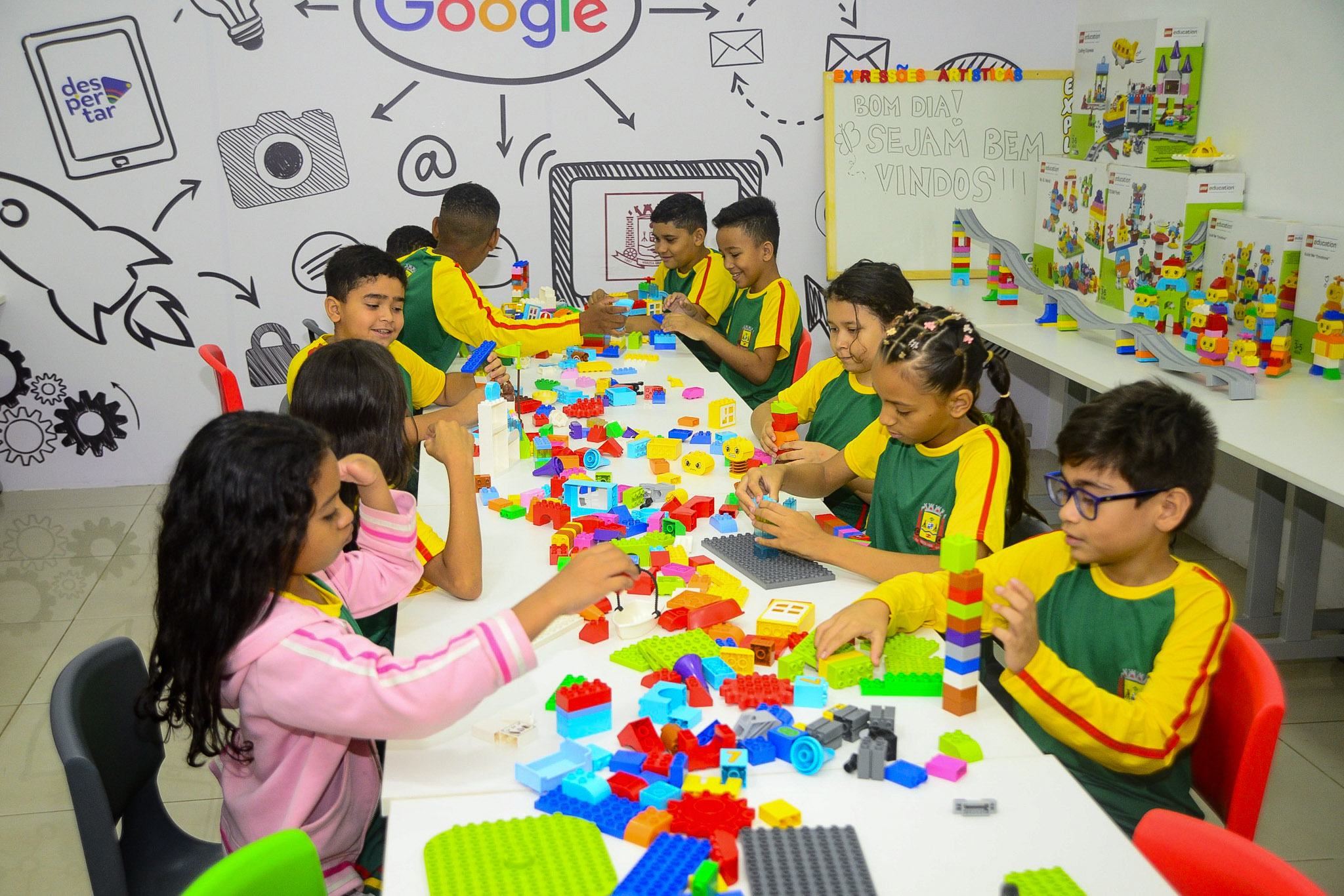 NET-VG promove aula interativa para crianças de 5 anos com jogos e brincadeiras
